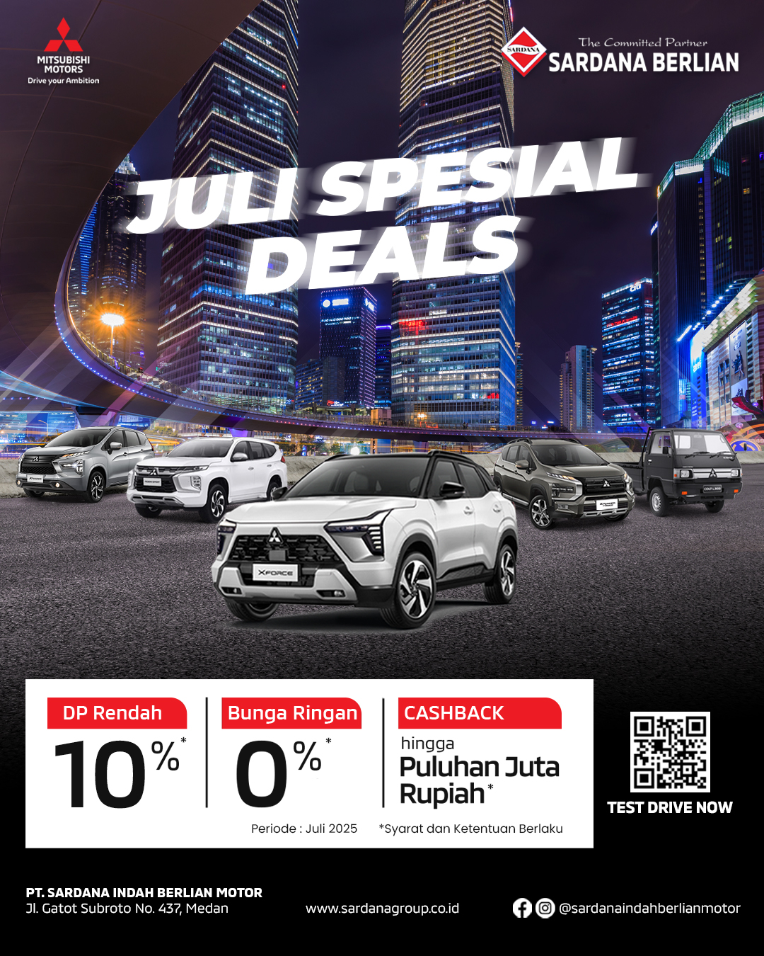 Juli Spesial Deals Mitsubishi Sardana Medan